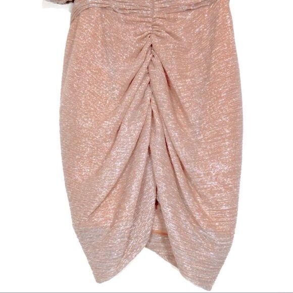 Jonathan Simkhai Shimmer Nina Plisse Mini Dress Sz 6 Fairy Coquette Ballet Party - Picture 7 of 11